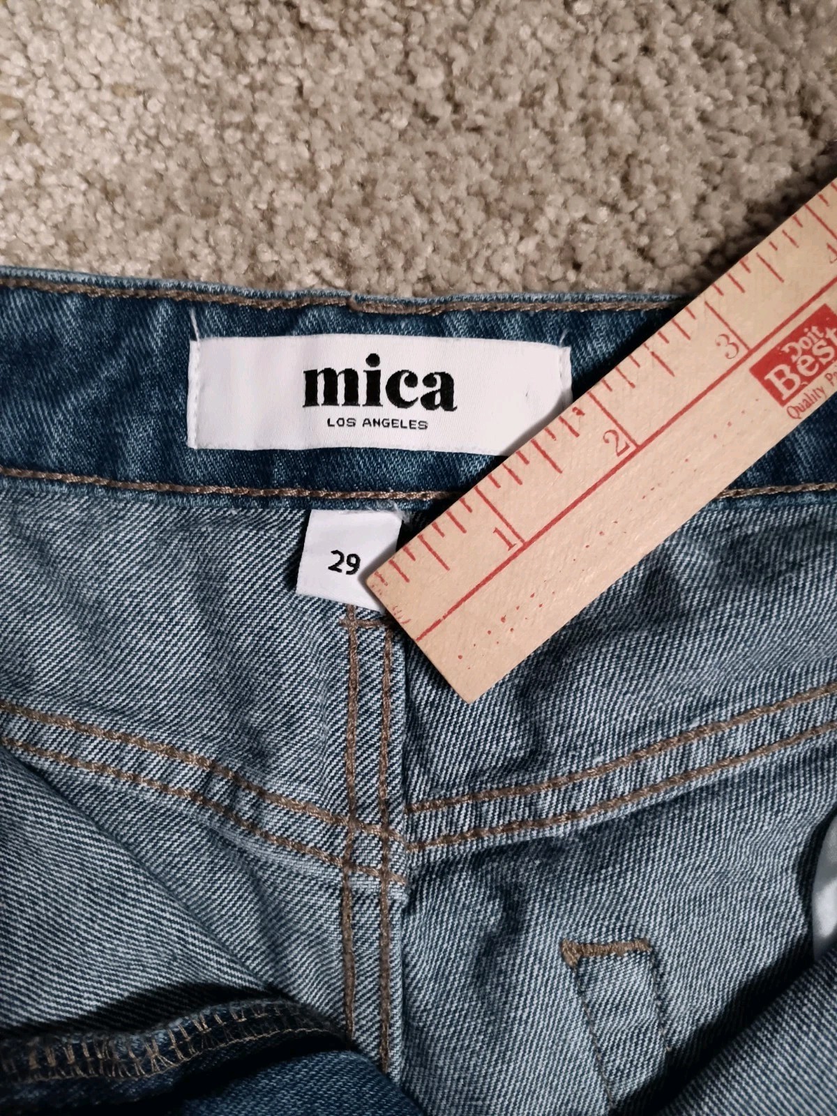 Mica LA Distressed Patchwork Cropped Tapered Jean… - image 16