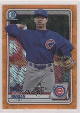 2020 Bowman Chrome Prospects Orange Shimmer Refractor /25 Aramis Ademan s1i