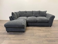 Harry Large Left Hand Corner Sofa – Charcoal