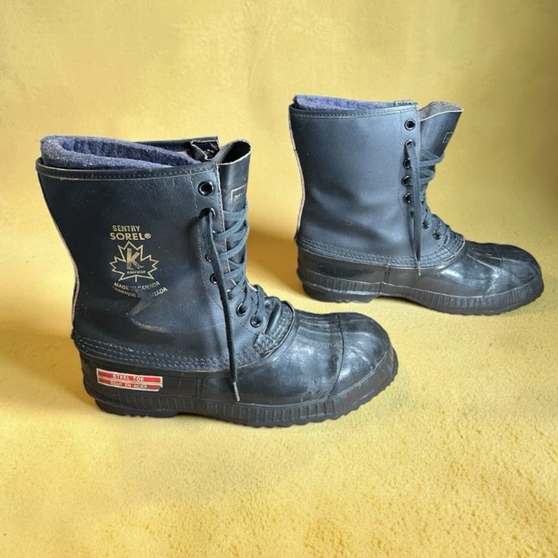 Vintage Sorel Acadian Kaufman Men\'s Navy Blue Tall Snow Boots Made in Canada 11 Sorel kaufman canada mens - Gem main image 2