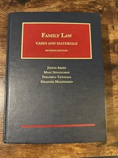 Family Law, Cases and Materials, 7th ed, Aree...