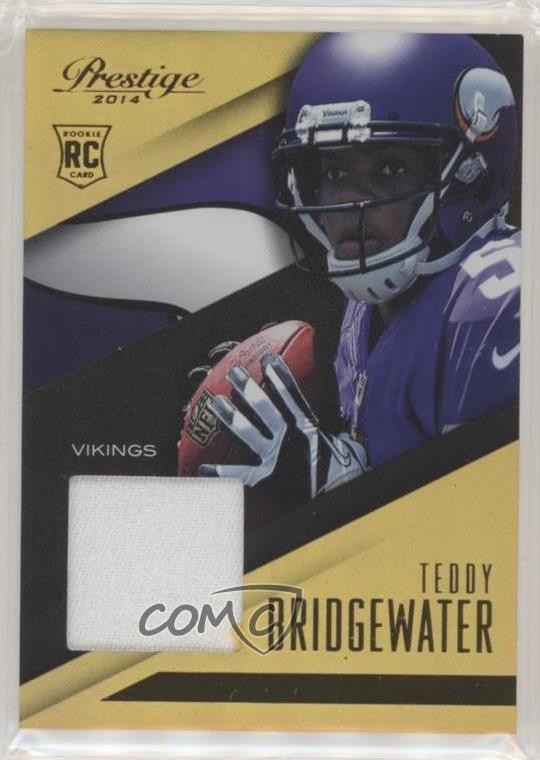 2014 Panini Prestige Rookie Jerseys Prime Teddy Bridgewater Jumbo Patch RC i6j