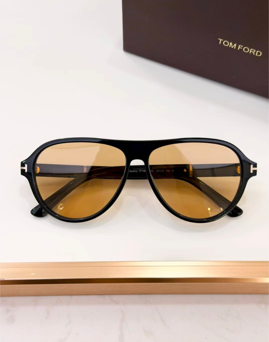 Tom Ford Black Sunglasses with Brown Accents Tom Ford Icon Sunglasses FT1201 01E Shiny Black - eye-oo.com main image 3