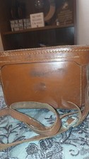 1950 Vintage Kodak Tourist Folding Camera With Diamond Brown Leather Case.