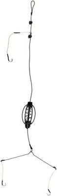 Carp Fishing Feeder Baits Cage, Spring Fish with Holder, Sinkers Feeder Tackl...