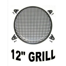 12 INCH WAFFLE SPEAKER SUB WOOFER METAL GRILLS WITH CLIPS AND SCREWS DJ-CAR-HOME