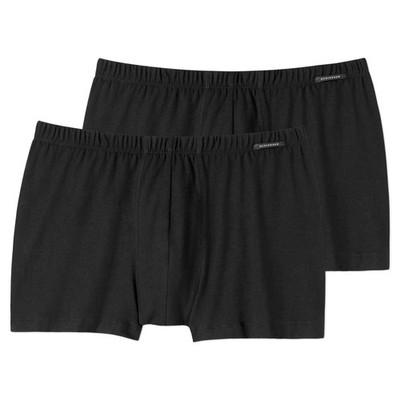 Schiesser Men's Shorts 2 Pack Pant, Twin Pack Underpants M-XXL - Black...