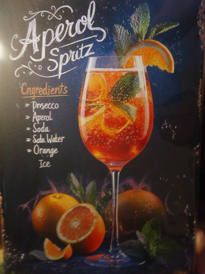 APEROL SPRITZ    30 x 20 cm Metallschild
