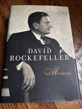 Memoirs, David Rockefeller, SIGNED, 1st Trade Edition/2nd Printing, 2002, HC/DJ