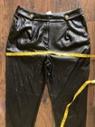 NWT LOFT Faux Leather Pants Women 6 Tall Black Vegan Pleather Straight Pleated — photo 6
