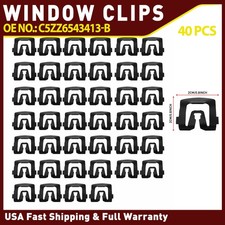 For 64-93 Ford Windshield Or Window Rear Trim Molding Clips Qty-40 1965-93