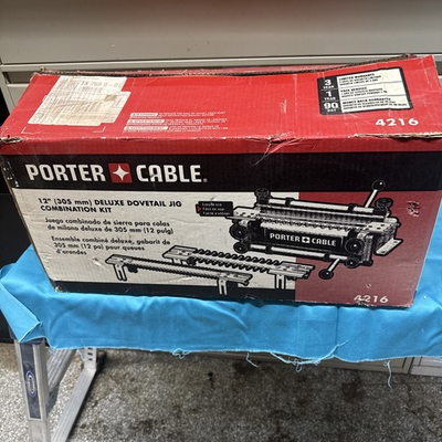 #ad New Porter Cable 12in Deluxe Dovetail Jig Combination Kit 4216 Woodworking $249.00
