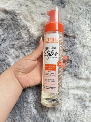 Cantu Protective Styles By Angela Set & Refresh Hair Mousse Foam, 8 fl oz