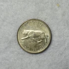 CANADA 25 CENTS 1967 UNC SILVER COIN ( stock# 128)