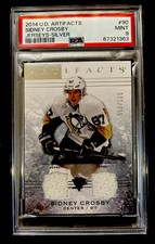 2014 UD Artifacts Sidney Crosby Dual Jerseys /125 PSA 9