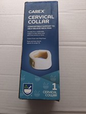 Carex Cervical Collar, Cotton Cover Over Foam. Adjustable. For Neck Support.