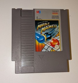 Marble Madness NES - Complete w/box, manual, sleeve - Tested & Working - UK PAL