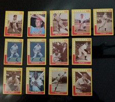 Lot of 14 1990 ⚾ Swell Baseball Greats, Ruth, Cobb, Cy Young, Feller, Aaron