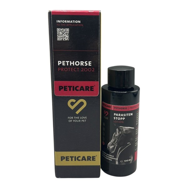 Peticare Pethorse Protect Anti-Parasiten Mittel Pferde Milben FlöHe Pilze 100 Ml-image