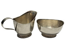 M25-41-1  Gebr&uuml;der K&uuml;hn Schw&auml;bisch Gm&uuml;nd 2-tlg. Kaffee- Set Sterling Silber 925