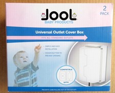 Jool Baby Products Universal Outlet Cover Box New in box Set of 2--Hidden button