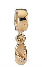 Pandora Flip Flop Charm 14 kt. Retired