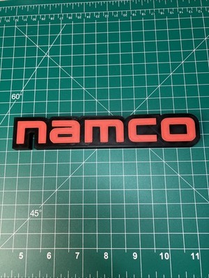 3D Printed Namco Logo Sign Display Fan Art Video Game