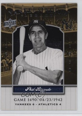 2008 Upper Deck Yankee Stadium Legacy Phil Rizzuto #YSL1490 HOF 05k6