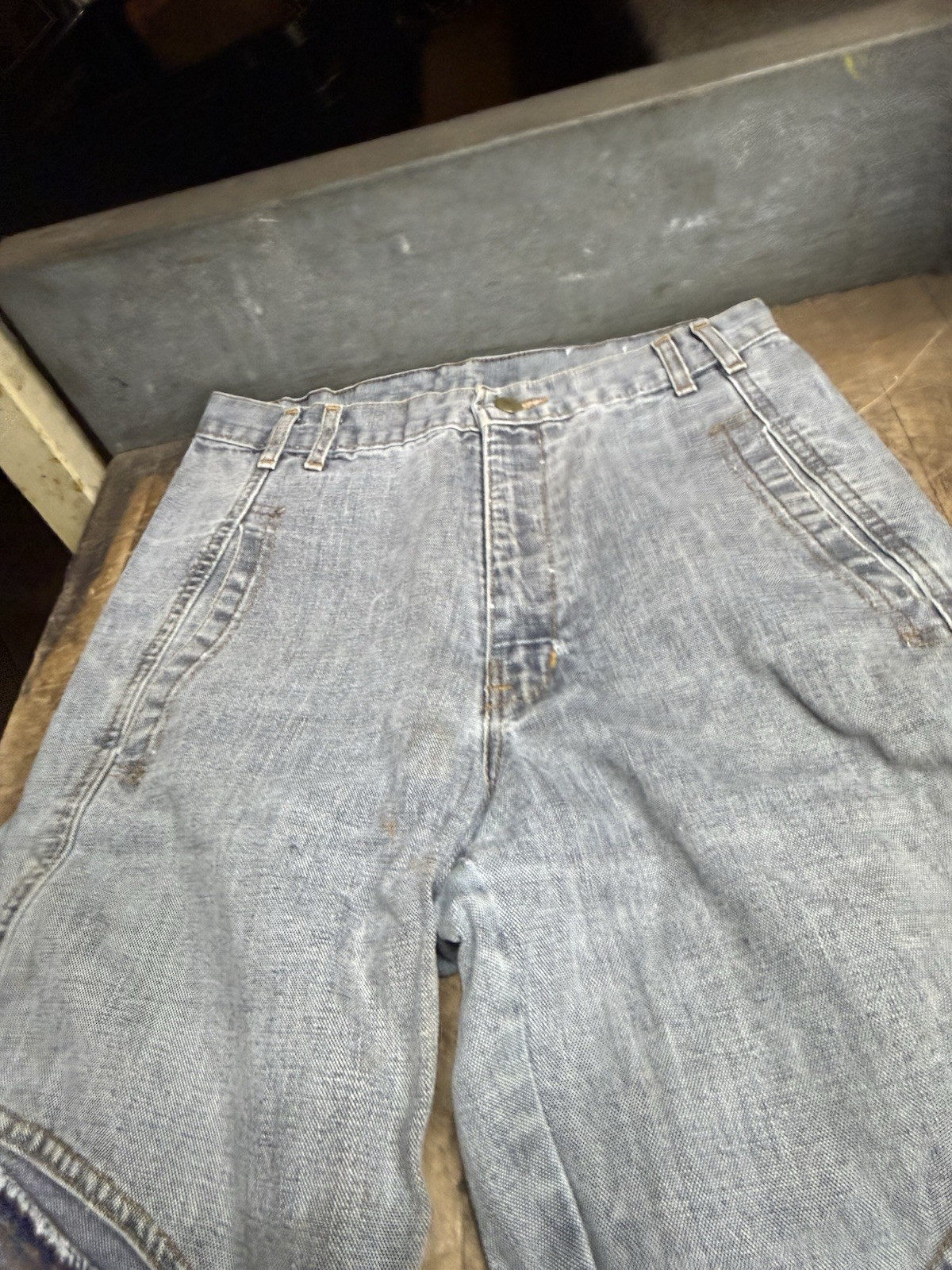 Vintage Rare Retro Denim Blue Jeans Pants Workwear Clothing IF Jeans Wear USA image 8