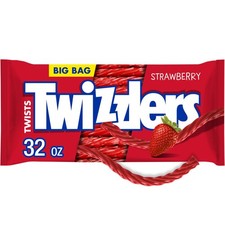 TWIZZLERS Twists Strawberry Flavored Licorice 32 Ounce (Pack of 1), Red 