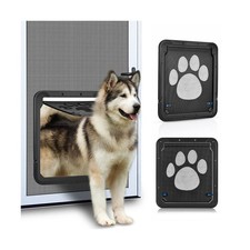 Ownpets Dog Screen Door, Inside Door Flap 12x14x0.4 Inch, Lockable Pet Screen...
