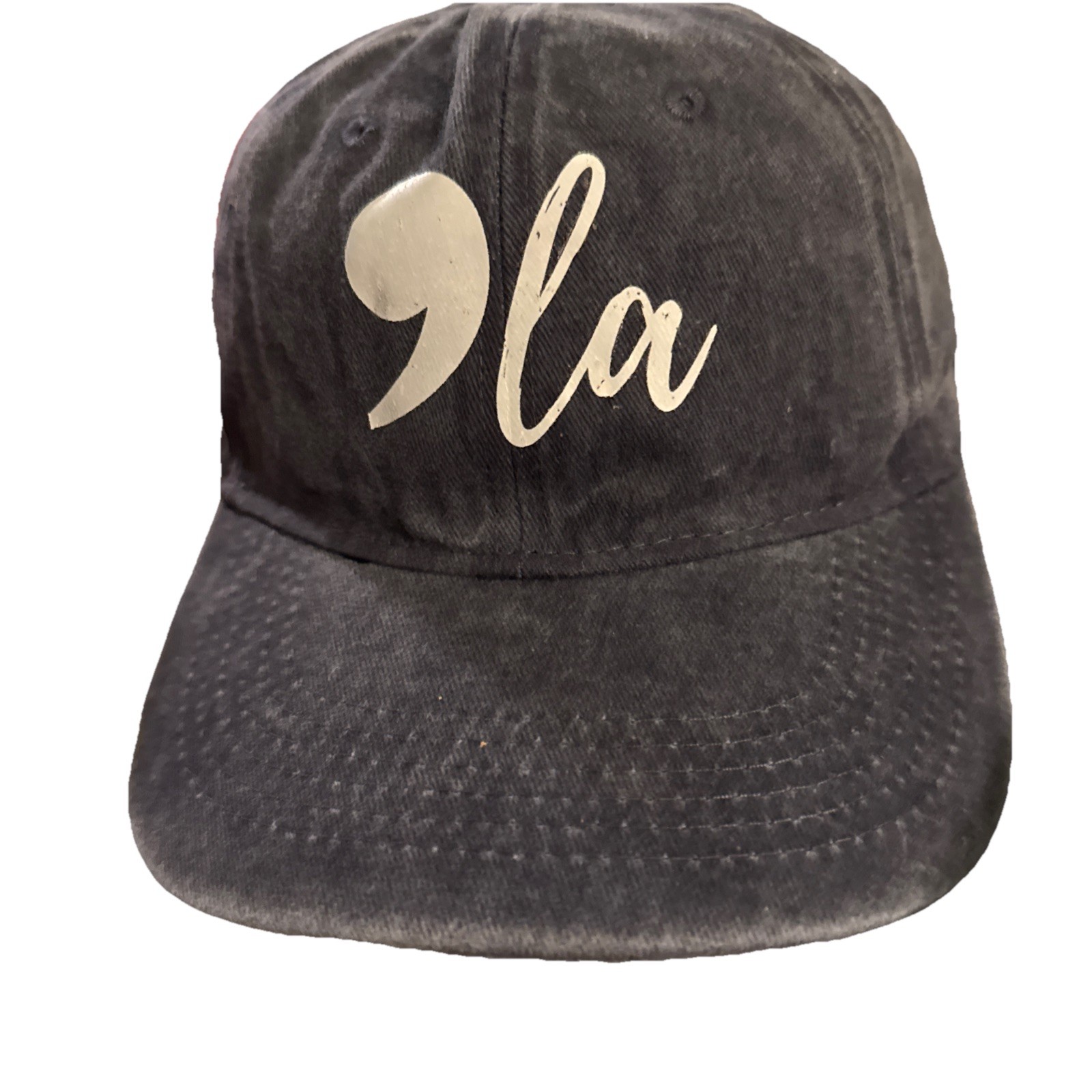 Kamela Harris Black Ball Cap Cotton Adjustable Ball Hat Women's  One Size H65