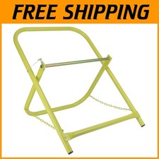 Yellow Cable Spool Holder, Industrial Style