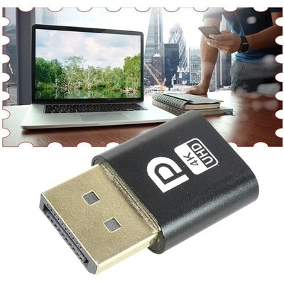 DP 4K DisplayPort Dummy Plug EDID Emulator Virtual Display Adapter
