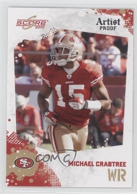 2010 Score Artist Proof 24/32 Michael Crabtree #252 0o9