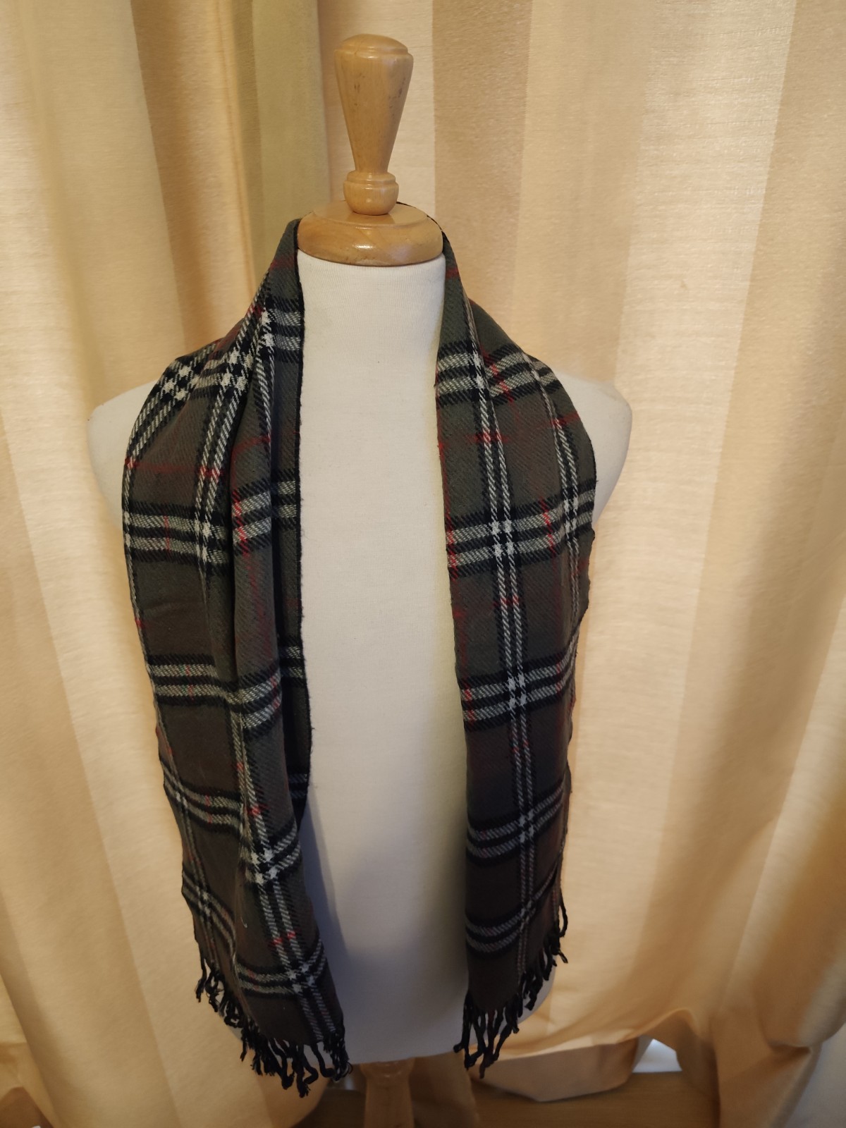 Burberry Y2K Vintage Reversible Scarf Grade C image 10