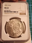 1921-S Morgan Silver Dollar NGC MS63 Nice Strike