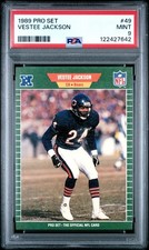 1989 PRO SET #49 VESTEE JACKSON ROOKIE RC PSA 9