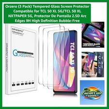 3 Pack Tempered Glass Screen Protector Compatible for TCL 50 XL 5G/TCL 50 XL ...