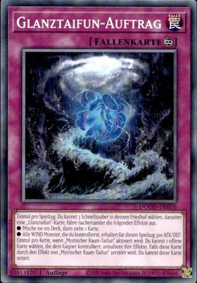 Glanztaifun-Auftrag DOOD-DE076 Common Doom of Dimensions Yugioh Karte Deutsch