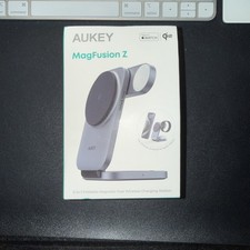 Aukey - MagFusion 3-in-1 Foldable Magnetic Wireless Charger Qi 2.0, 30W, Ch...