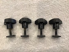 Set Of 4 Thule Roof Rack Mounting Knobs With T-bolts Hardware Replacement Set Of 4 Thule Roof Rack Mounting Knobs With T-bolts Hardware Replacement