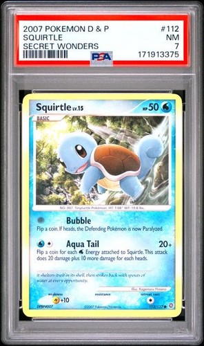 Squirtle graded PSA 7 for sale on eBay