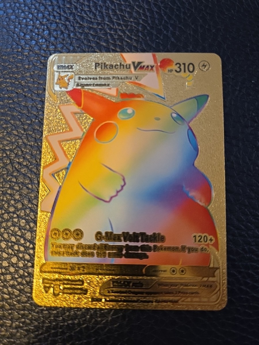POKEMON Gold Pikachu VMAX HP 310 G-Max Volt Tackle 120+ 044