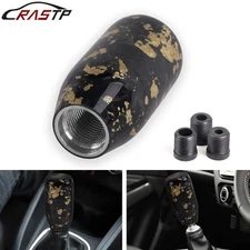 Universal Forged Carbon Fiber Manual Car Gear Shift Knob Lever Shifter Gold
