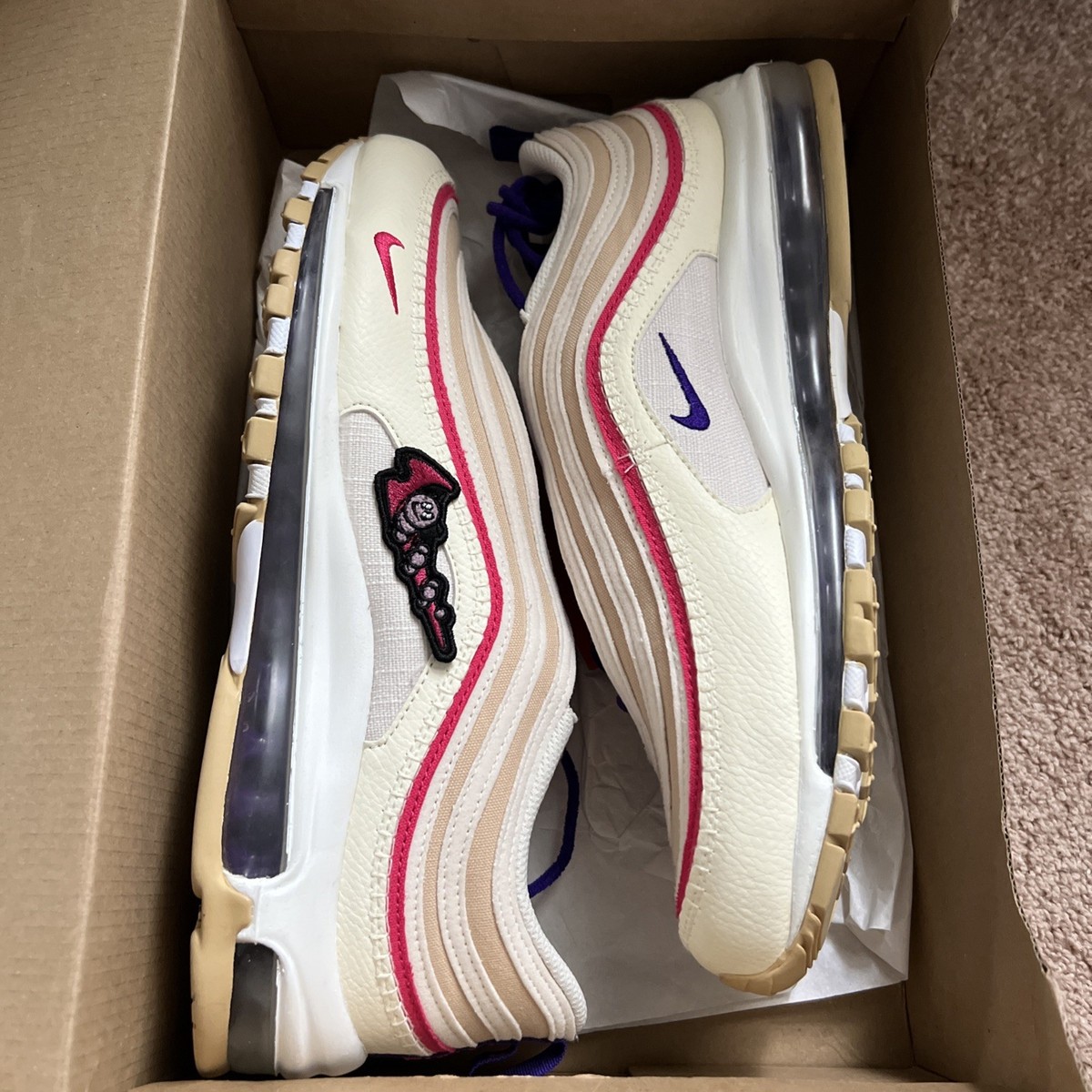 Nike Air Max 97 SE Air Sprung Sail Pink Purple 195866263109| eBay