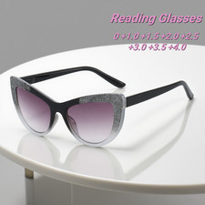 Fashion Cat Eye Reading Glasses HD Lenses Pre...