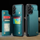 For Samsung Galaxy S25 S24 S23 S22 S21 Ultra S23 FE Wallet Case with Card Holder