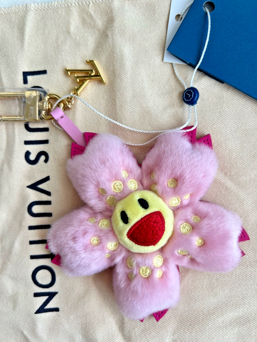 Louis Vuitton x Takashi Murakami Cherry Blossom Bag Charm Furry