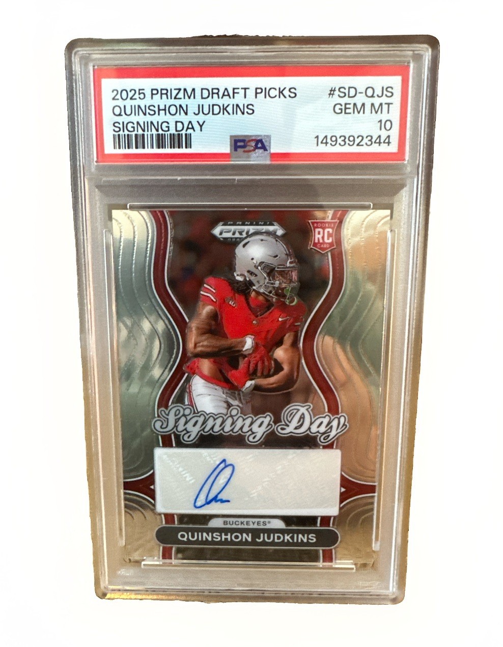 Quinshon Judkins Panini Prizm Draft Picks Signing Day #SDQJS Base